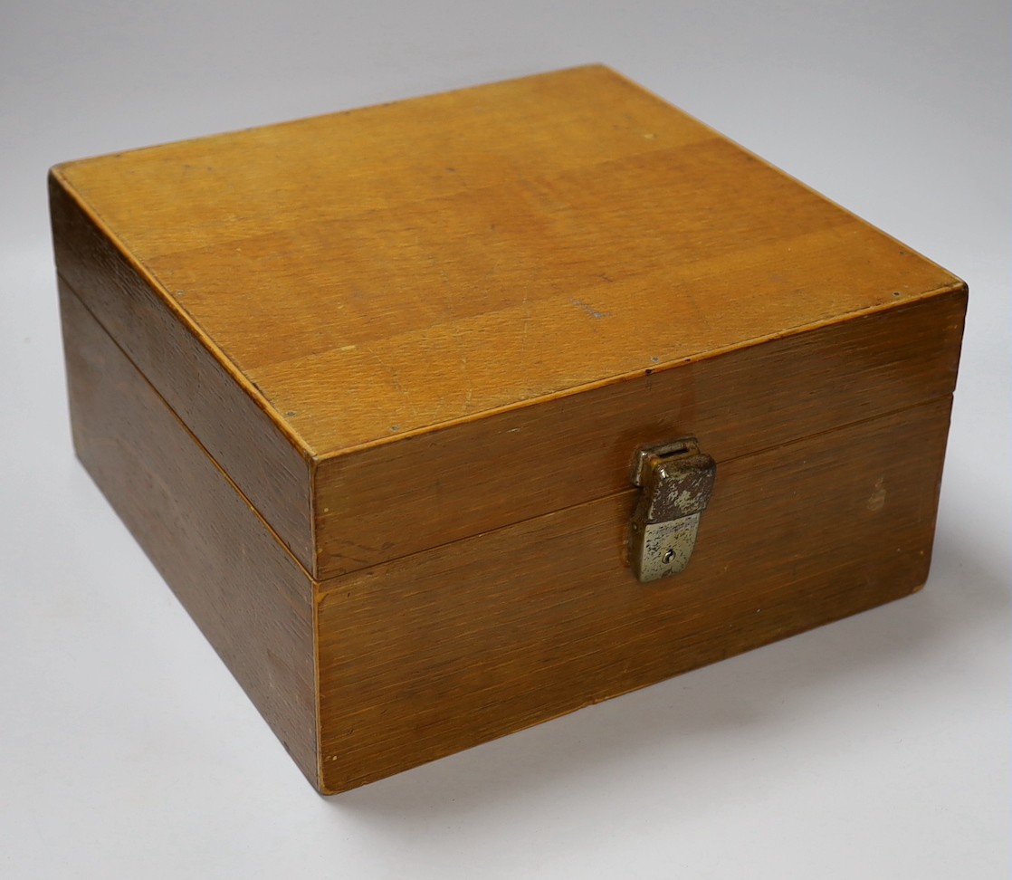A cased Heath Hezzanith sextant